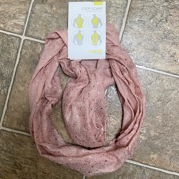 Capelli of New York pink Loop Scarf - Picture 1 of 2